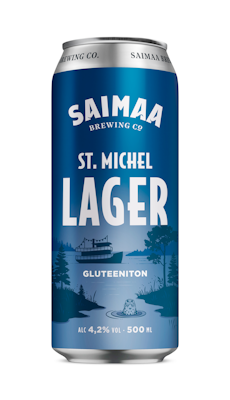 Saimaa St Michel Lager 4,2% olut 0,5l gluteeniton