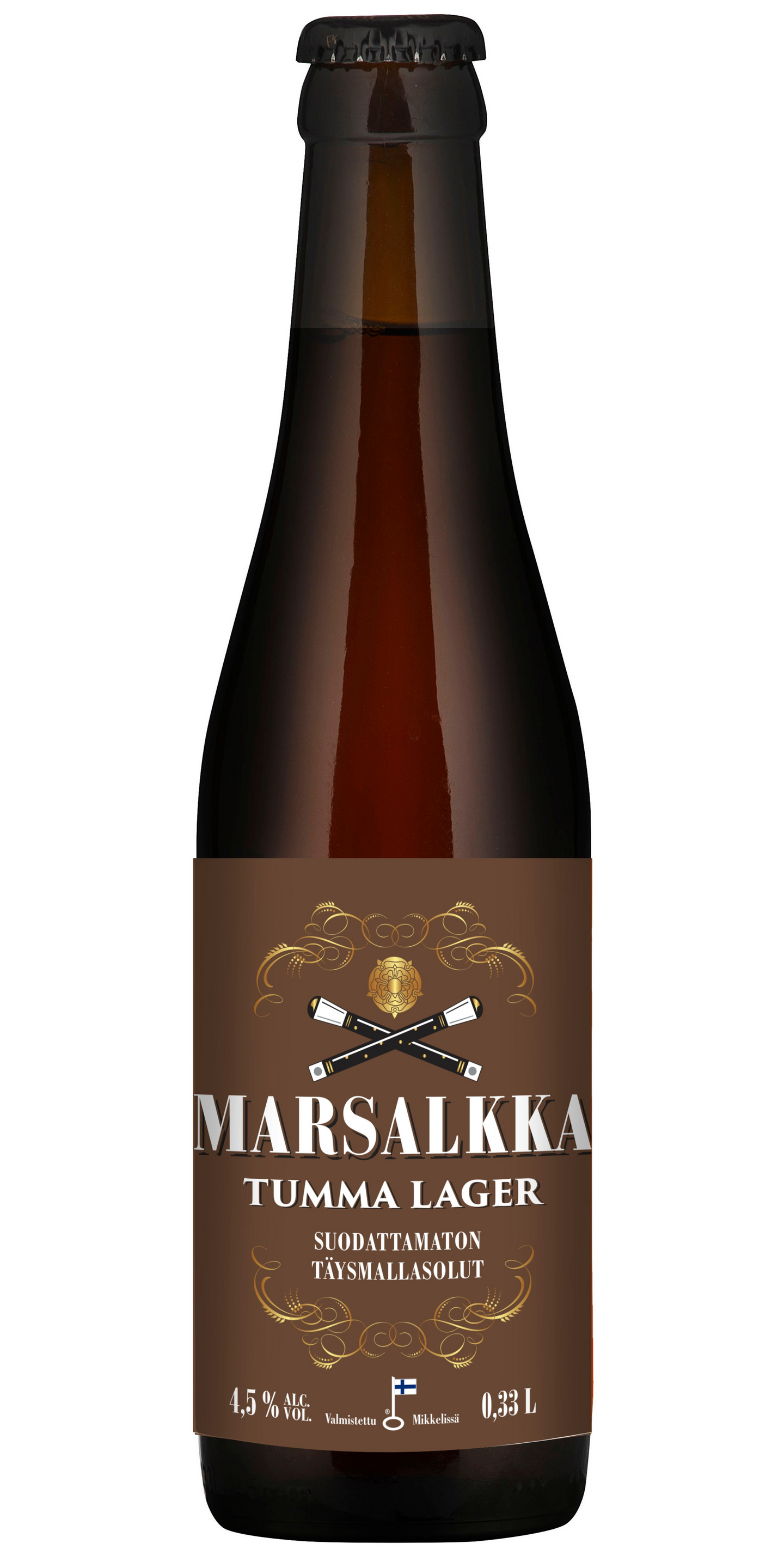 Marsalkka Tumma Lager 4,5% olut 0,33l pullo