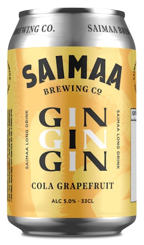 Saimaa long drink gin Cola Grapefruit 5% 0,33l