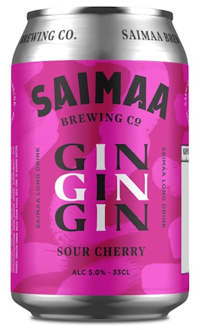 Saimaa long drink gin Sour Cherry 5% 0,33l