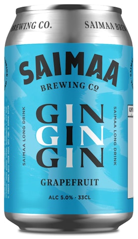 Saimaa long drink gin Grapefruit 5% 0,33l