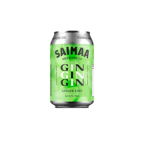 Saimaa Long Drink Gin Ginger-Lime 2,7% 0,33l