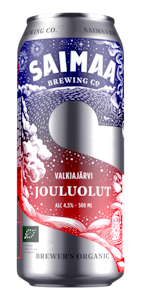 Saimaa Valkiajärvi Jouluolut 4,5% 0,5l luomu