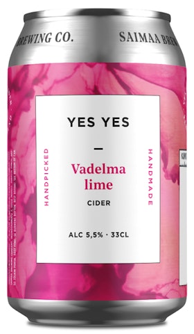 Yes Yes Vadelma-Lime Cider 5,5% 0,33l
