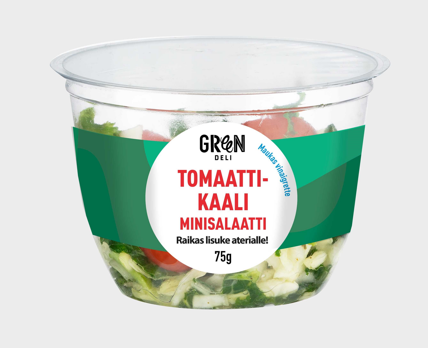 GreenDeli tomaatti-kiinankaali-vinaigrette minisalaatti 75 g 72h