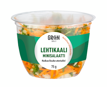 GreenDeli lehtikaalisalaatti-omenakastike minisalaatti 75 g