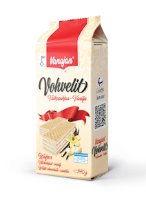 Vanajan Valkosuklaa-vaniljavohveli 240g