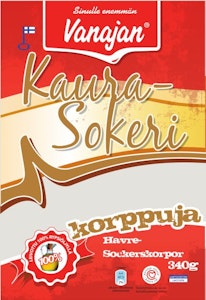 Vanajan Kaura-Sokerikorppu 340 g