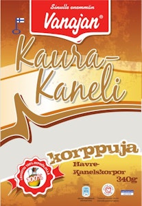 Vanajan Kaura-Kanelikorppu 340 g