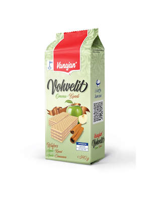 Vanajan Omena-kanelivohveli 240g