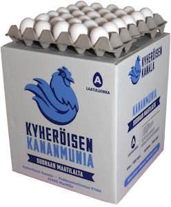 Kyheröinen virike kananmuna L 12,3kg /180 kpl irto