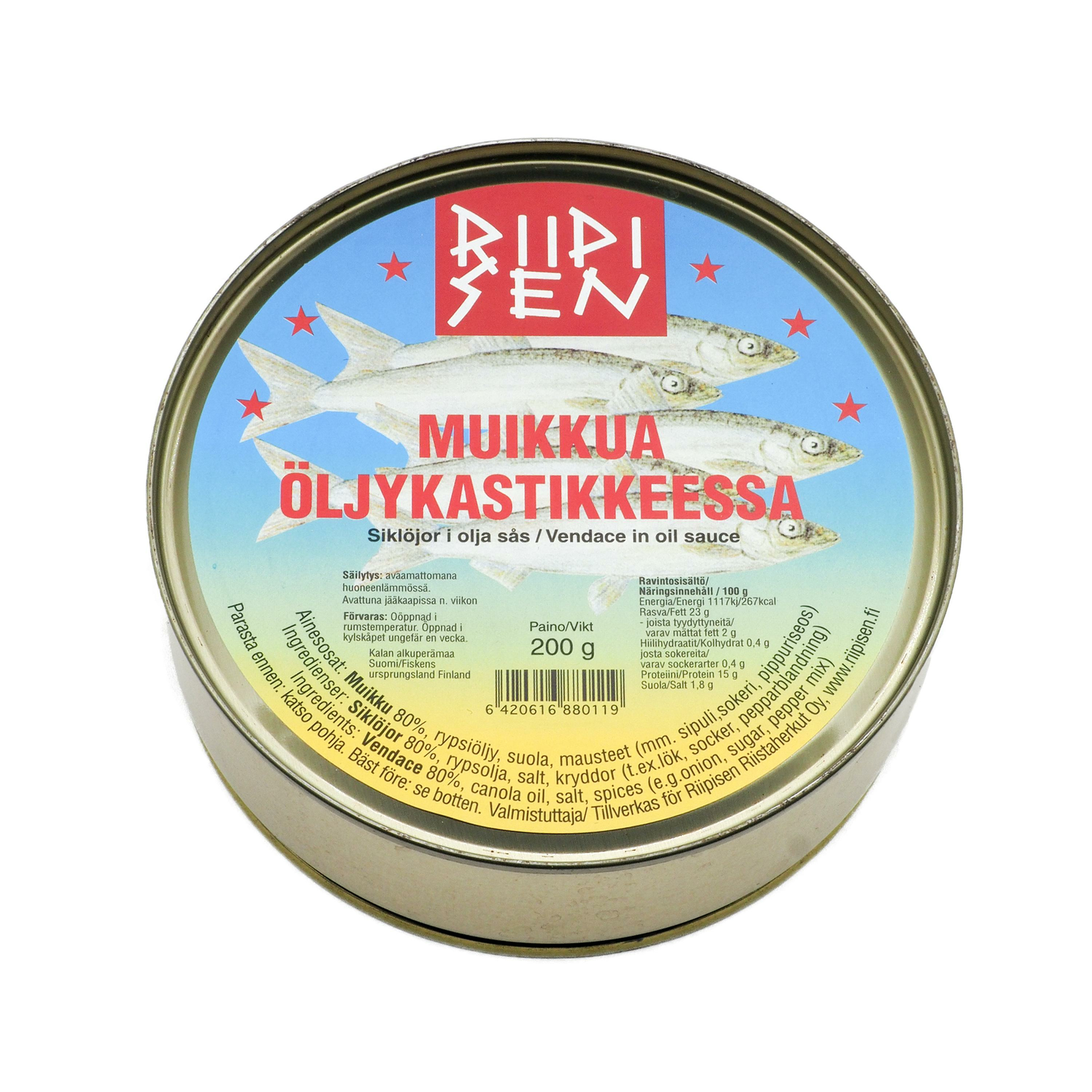 Riipisen muikkua öljykastikkeessa 200g