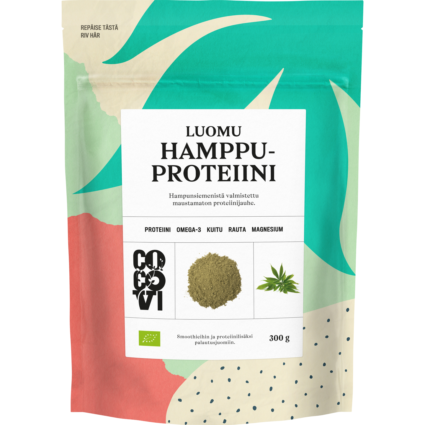 CocoVi Luomu Hamppuproteiinijauhe 300g luomu