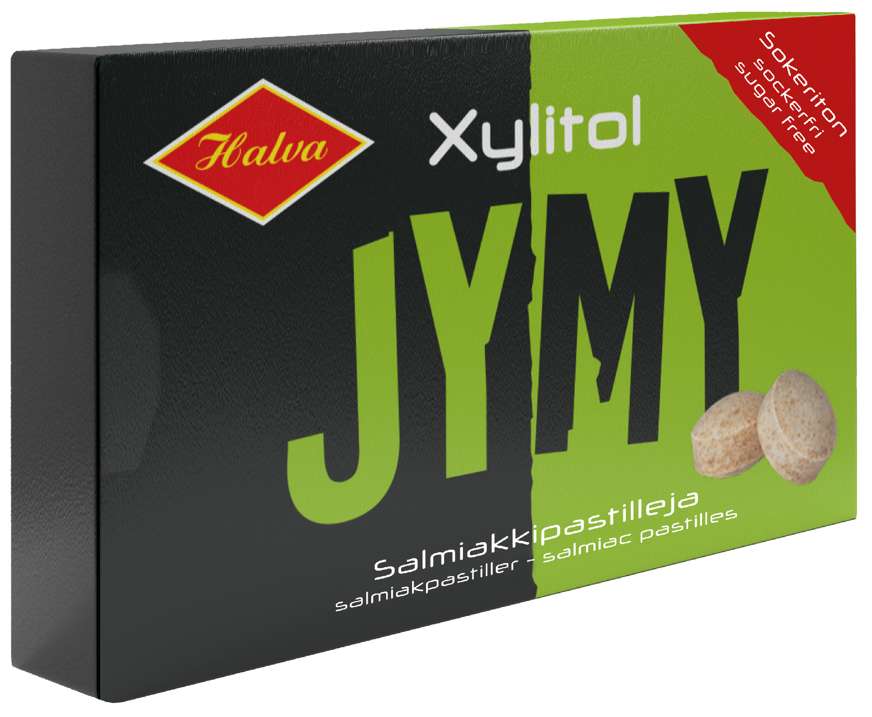 Jymy Xylitol salmiakki pastillit 30g