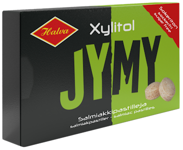 Jymy Xylitol salmiakki pastillit 30g