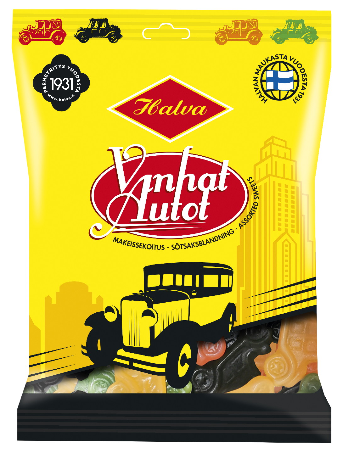 Halva vanhat autot makeissekoitus 160g