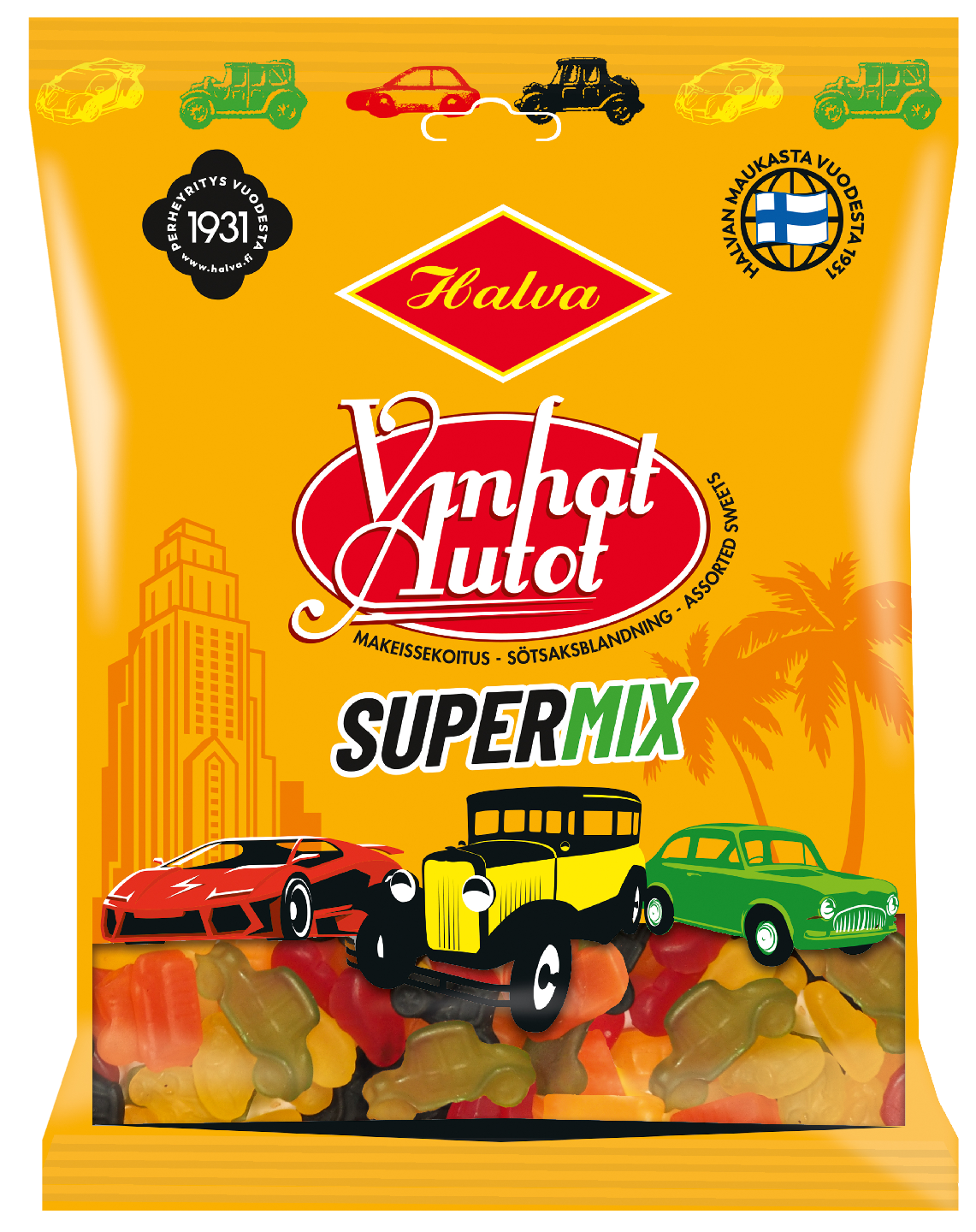 Halva Vanhat Autot Supermix makeissekoitus 300g