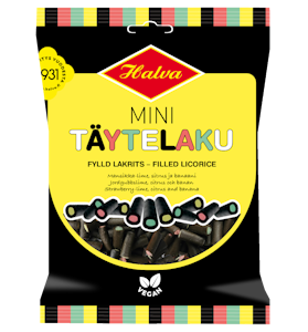 Halva Mini Täytelaku Hedelmä mansikka-lime, sitrus ja banaani 150g