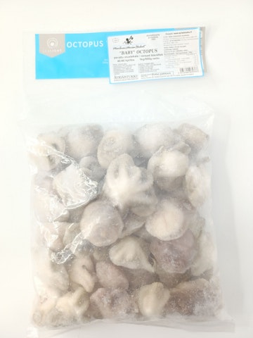 Äyriäistukku "Baby" octopus perattu mustekala 40-60 kpl 1000/800 g pakaste