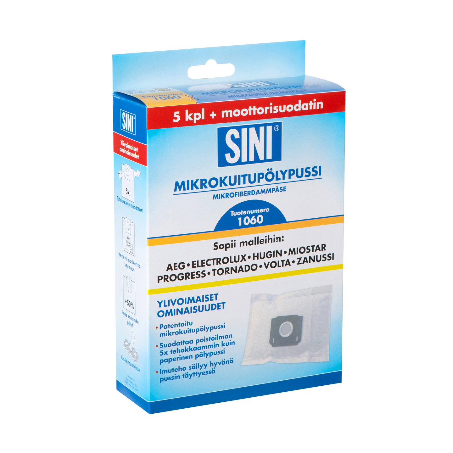 Sini 1060 -pölypussi, 5 kpl