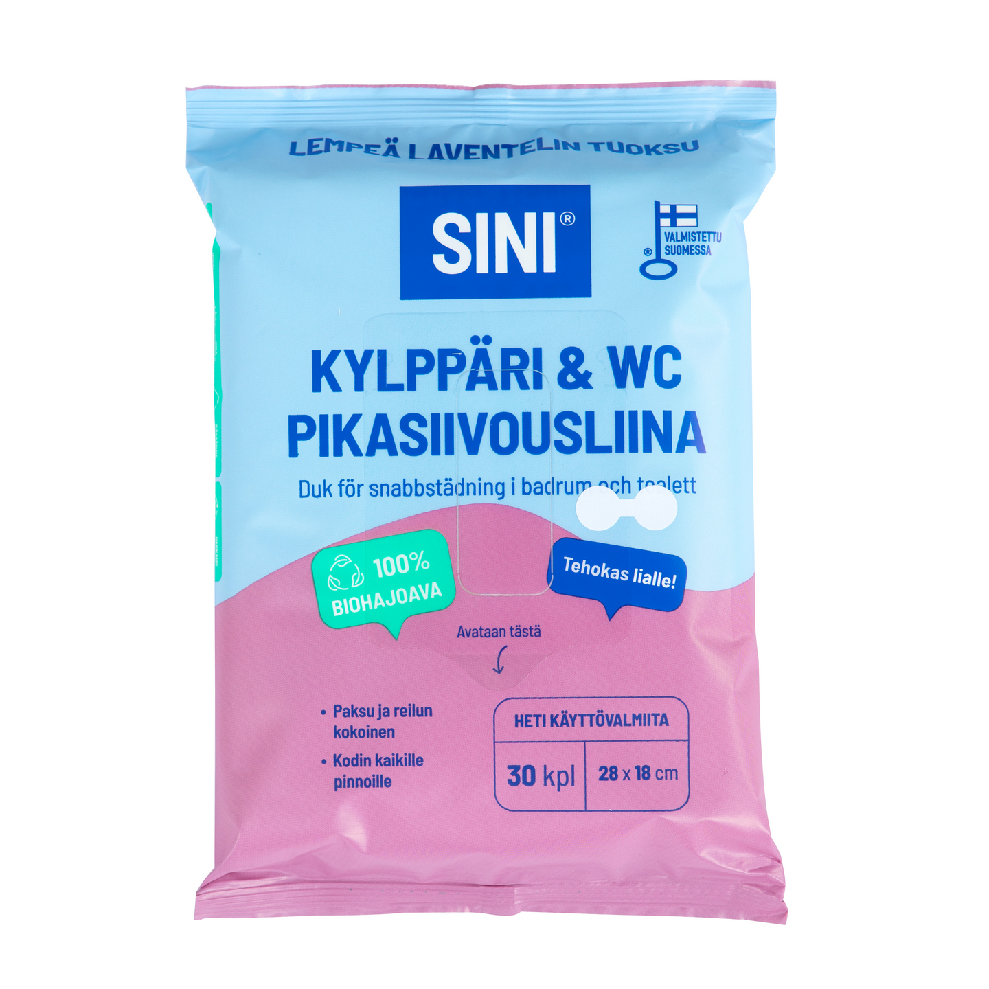 Sini kylppäri ja Wc pikasiivousliina 30 kpl