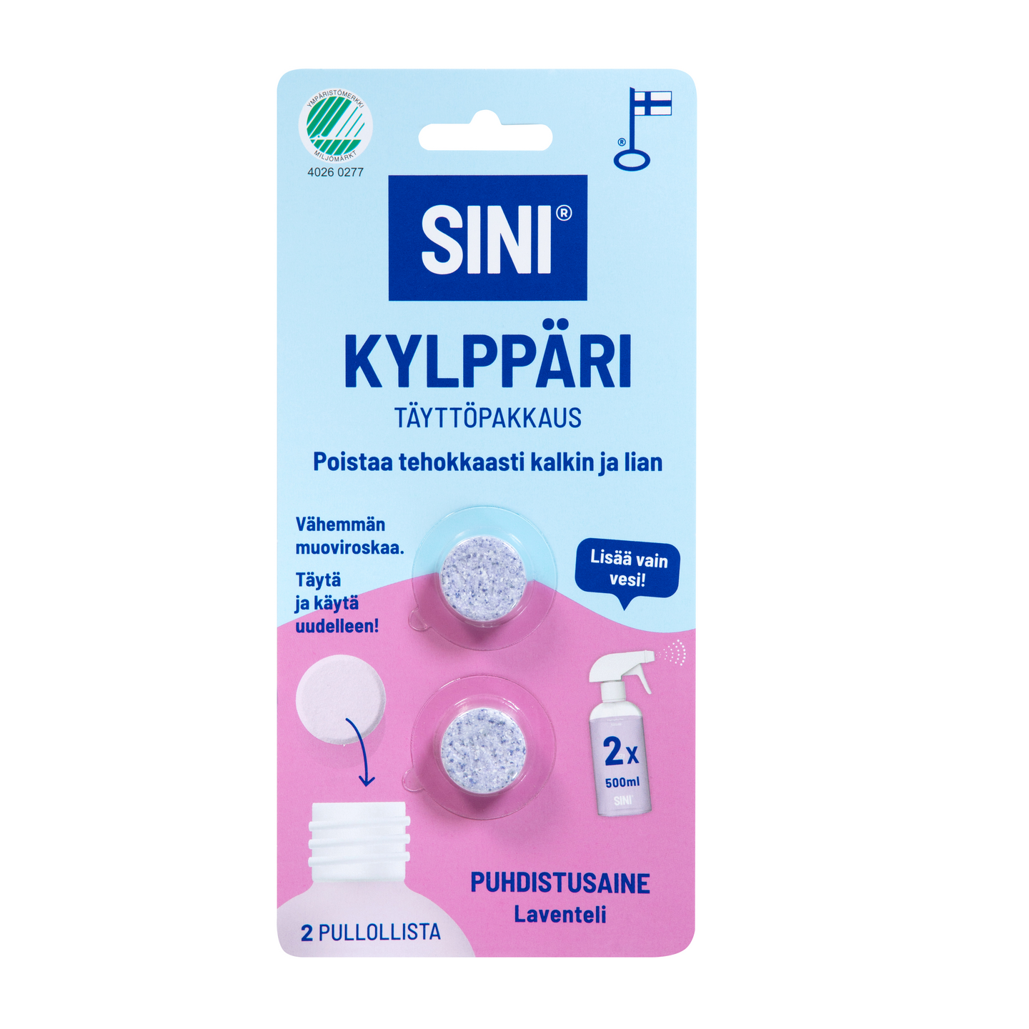 Sini kylppäri täyttöpakkaus 2tab