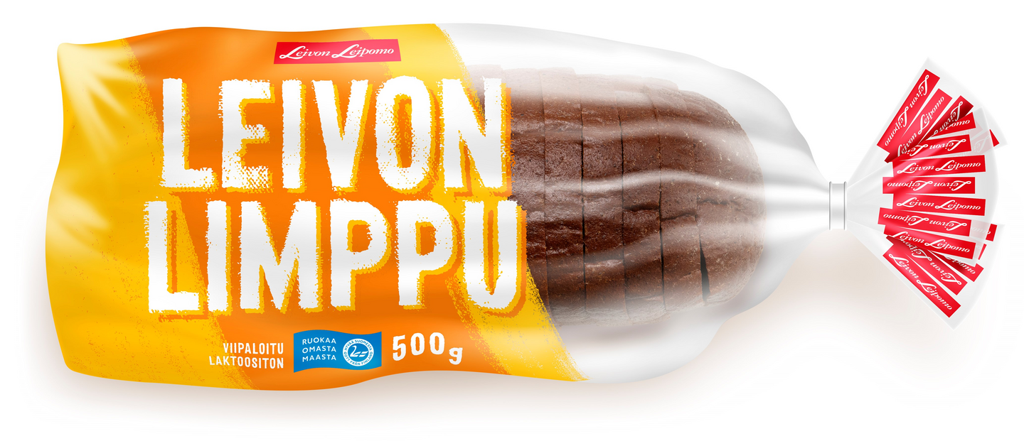 Leivon Limppu viipaloitu 500g, maustettu sekaleipä