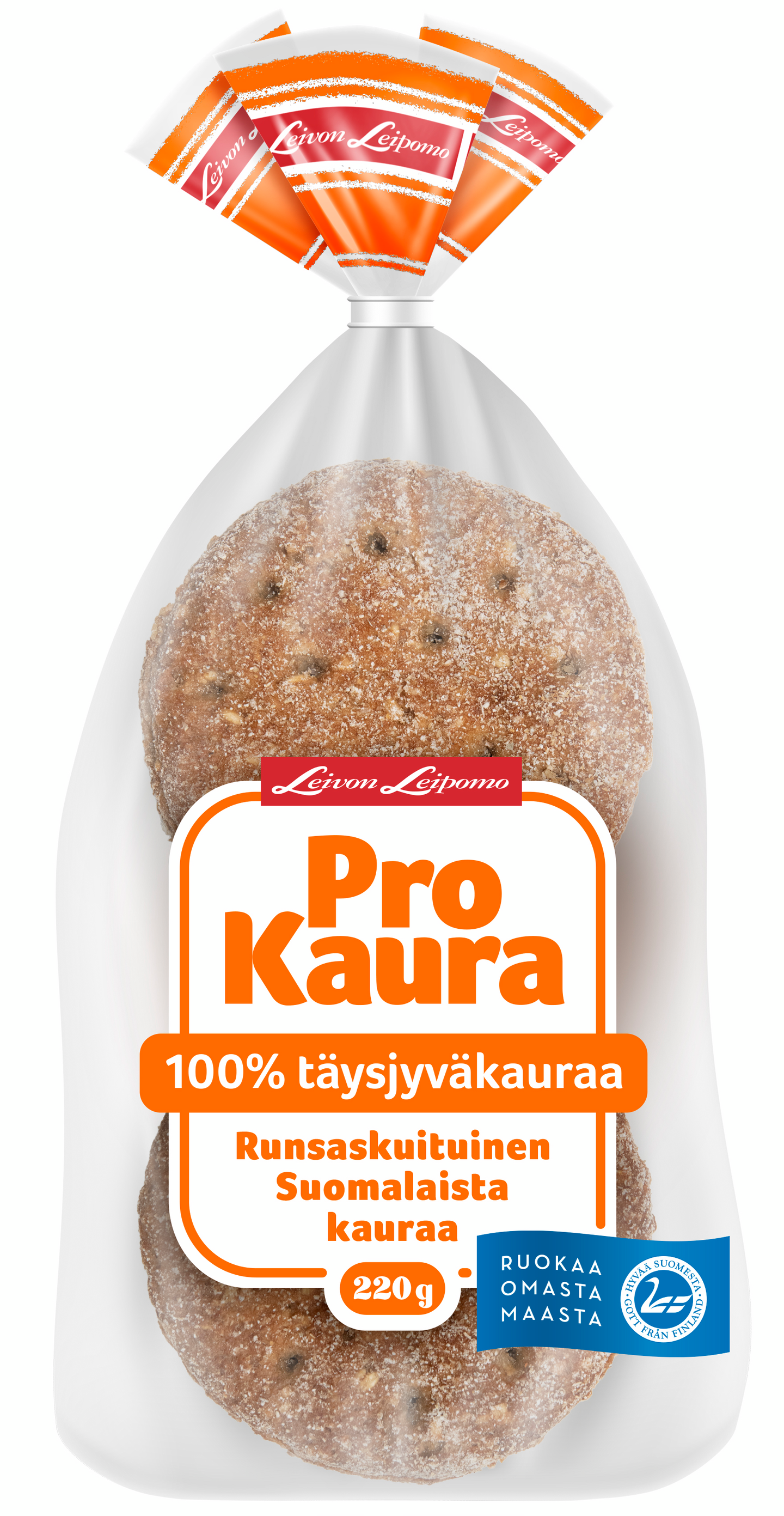 Leivon Leipomo ProKaura 220g 100% täysjyväkauraleipä
