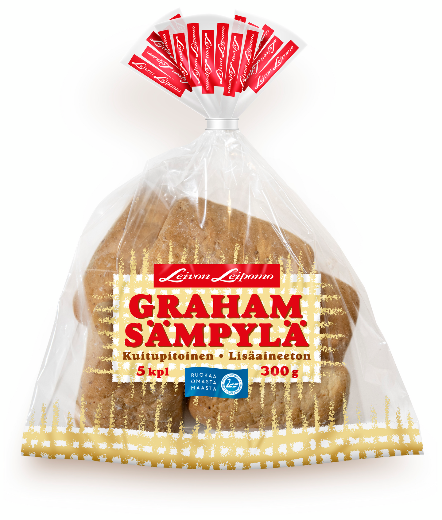 Leivon grahamsämpylä 5 kpl 300g