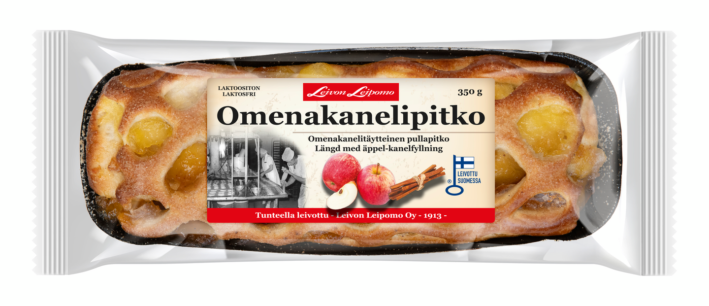 Leivon Leipomo Omenakanelipitko 350g