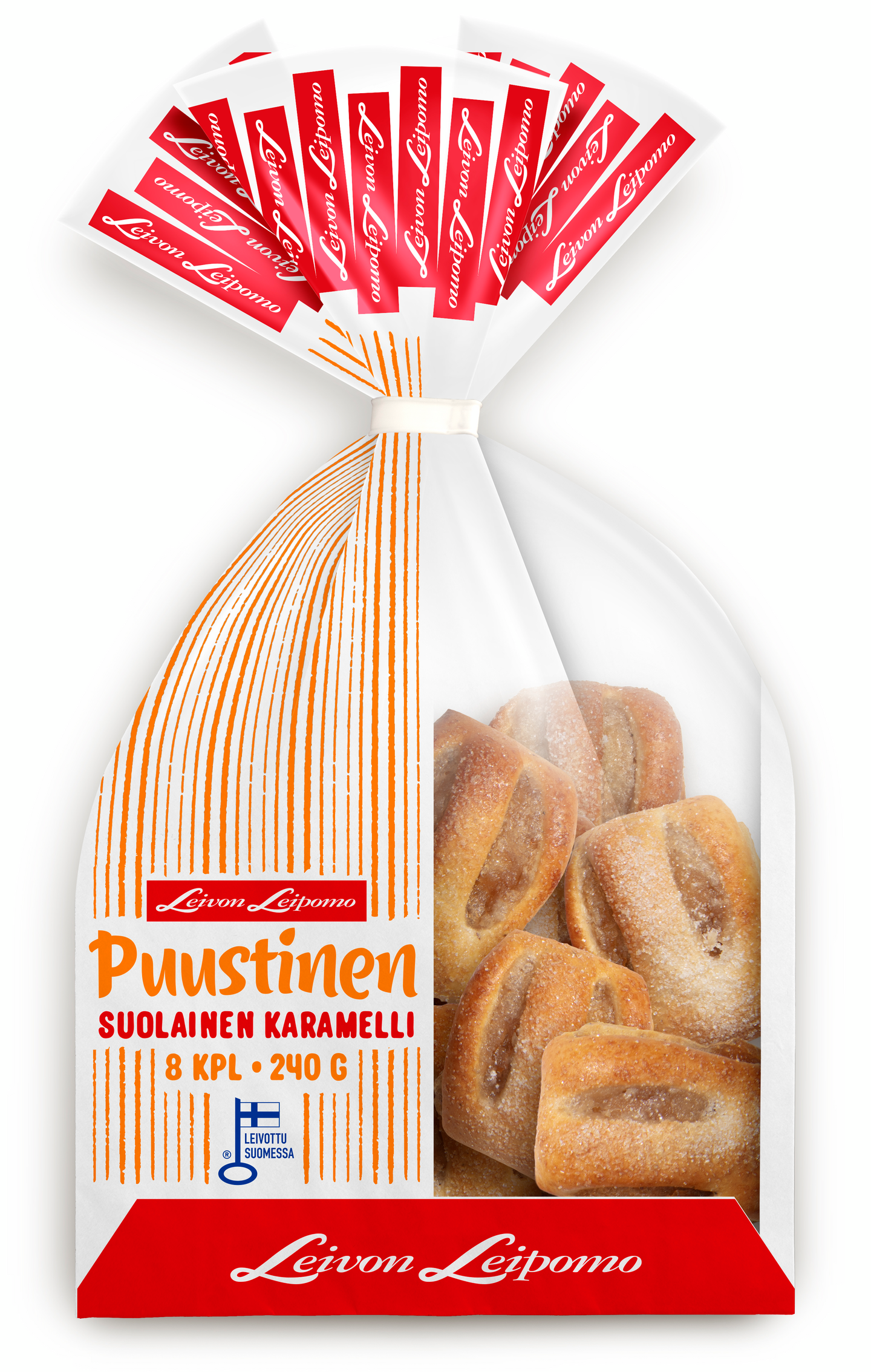 Leivon Leipomo Puustinen 8 kpl 240g täytepulla