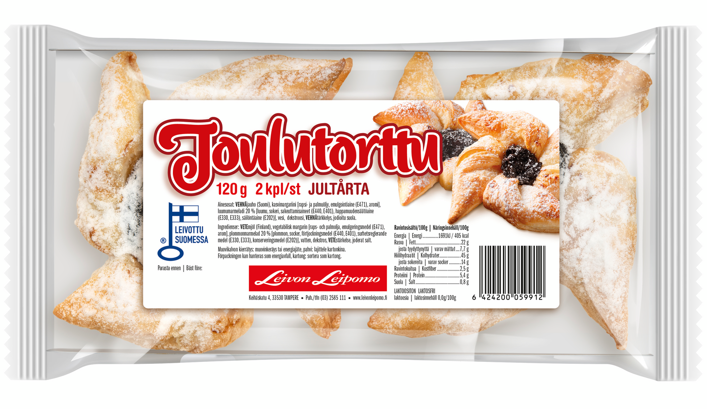 Leivon Joulutorttu 2 kpl 120g