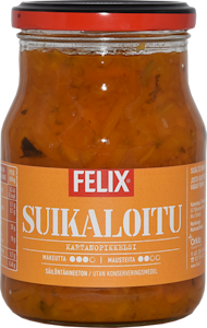 Felix Kartanopikkelsi, kurpitsasuikaleita mausteliemessä 370g/245g