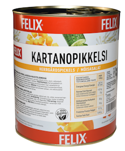 Felix kartanopikkelsi kurpitsasuikaleita mausteliemessä 3,2kg/2,1kg