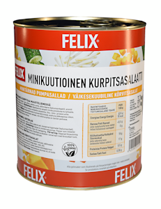 Felix minikuutioinen kurpitsasalaatti 3,2kg/2,1kg