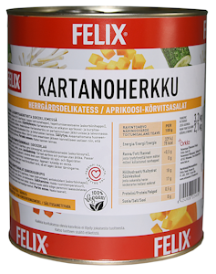 Felix kartanoherkku aprikoosi-kurpitsasalaatti etikaton 3,2kg/2,1kg