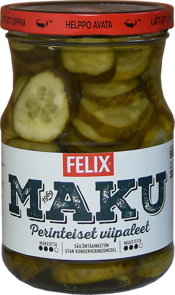 Felix Maku viipalekurkku 560/300g PUOLILAVA