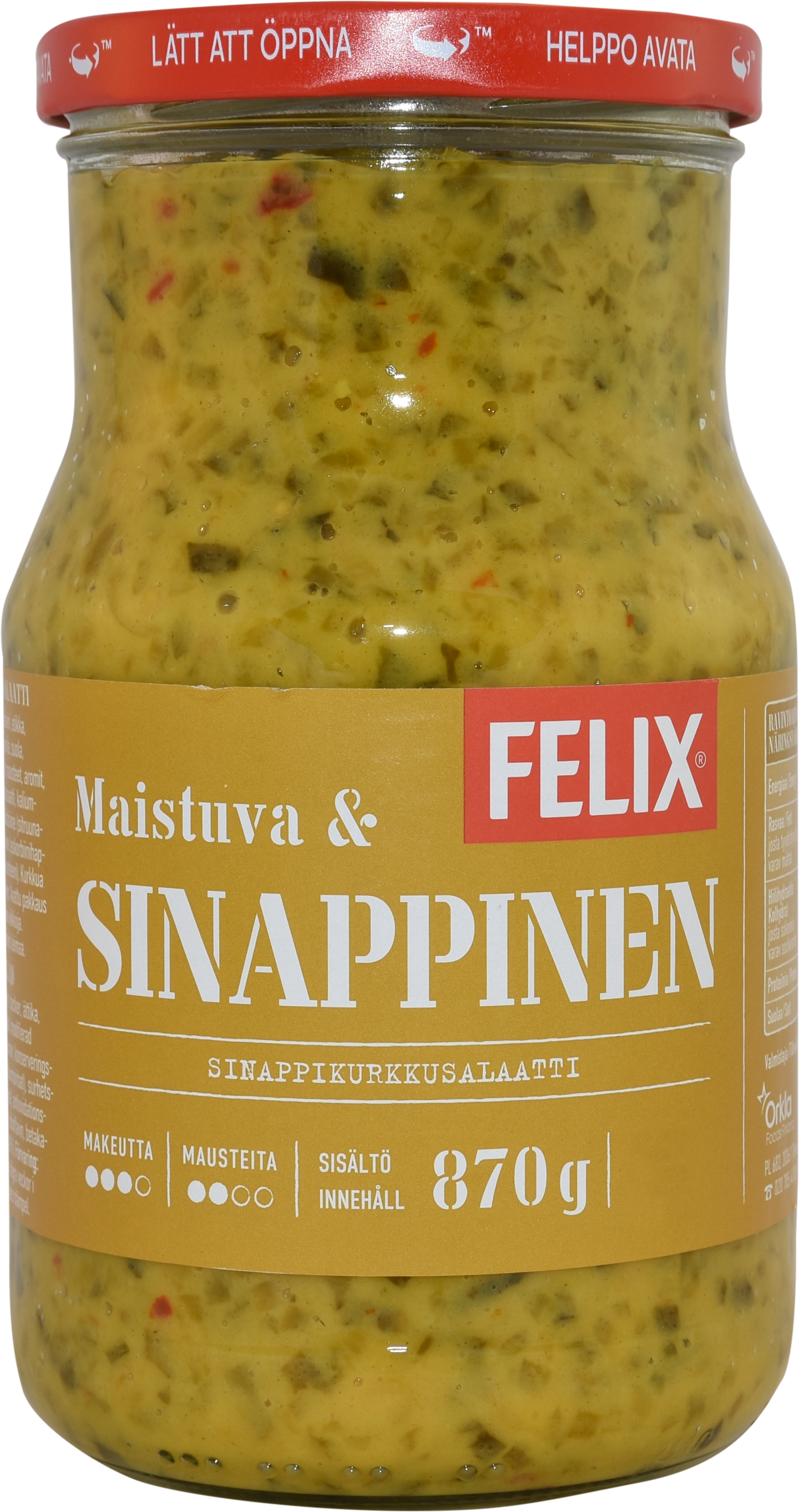 Felix sinappikurkkusalaatti 870g