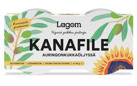 Lagom Kanafile öljyssä 2 x 80 g/42 g