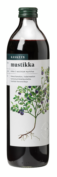 Kaskein mustikkatäysmehu 100% 0,5l luomu