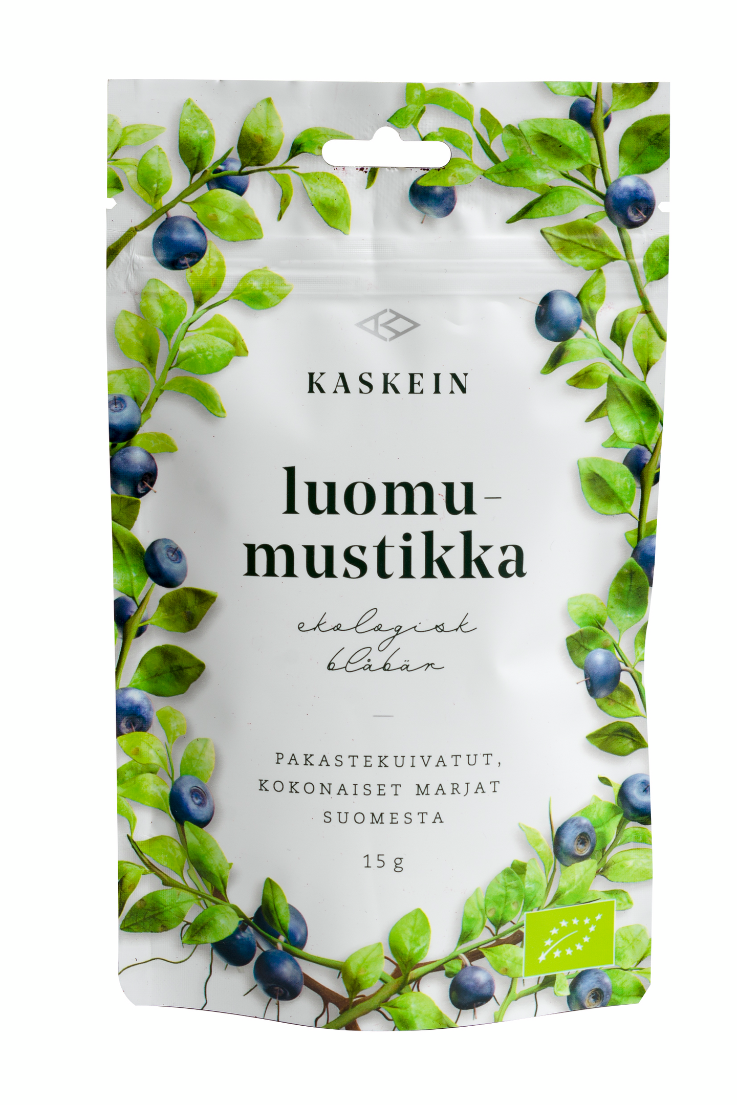 Kaskein mustikka 15g pakastekuiv luomu