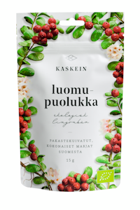 Kaskein puolukka 15g pakastekuiv luomu