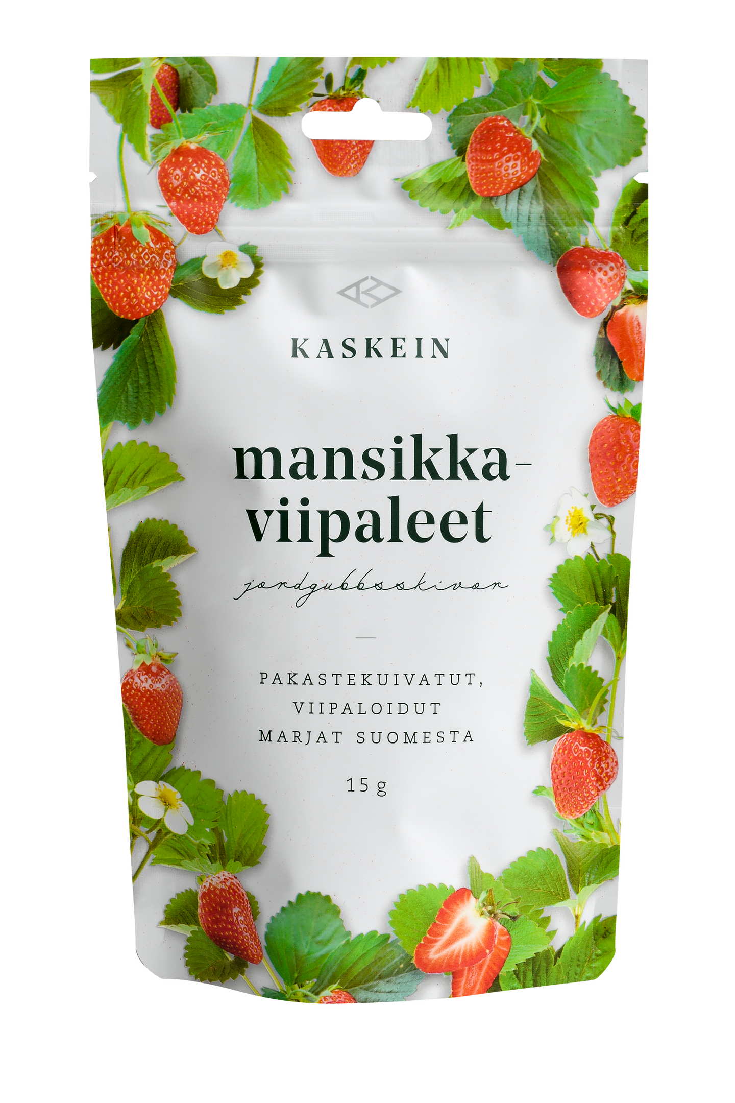 Kaskein mansikkaviipale 15g pakastekuivattu