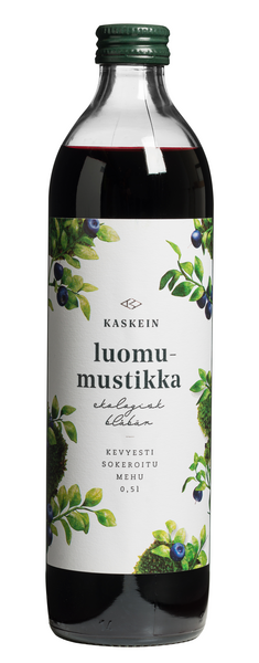 Kaskein mustikkatiiv kev.soker 0,5l luomu