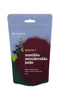 Kaskein Mustikka-mustaherukkajauhe 100g ilmakuivattu