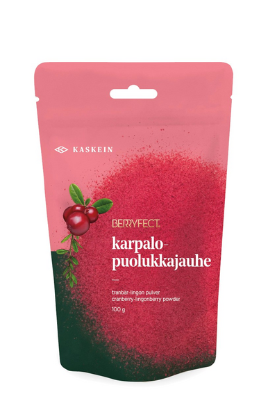 Kaskein Karpalo-puolukkajauhe 100g ilmakuivattu