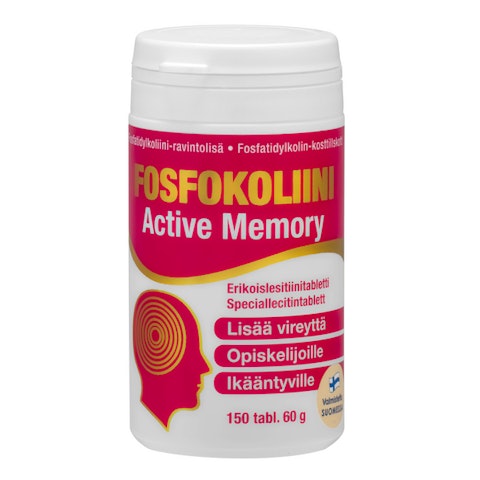 Fosfokoliini Active Memory fosfatidylkoliinitabletti 150 tabl