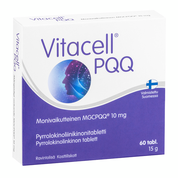 Vitacell PQQ pyrrolokinoliinikinonitabletti 60 tabl 15g