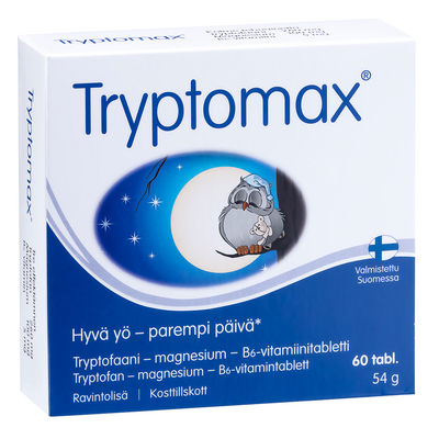 Tryptomax tryptofaanitabletti 60 tabl | K-Ruoka Verkkokauppa