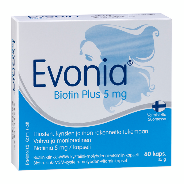 Evonia Biotin Plus 5mg 60kaps/35g